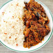 Rice and Ofe akwu